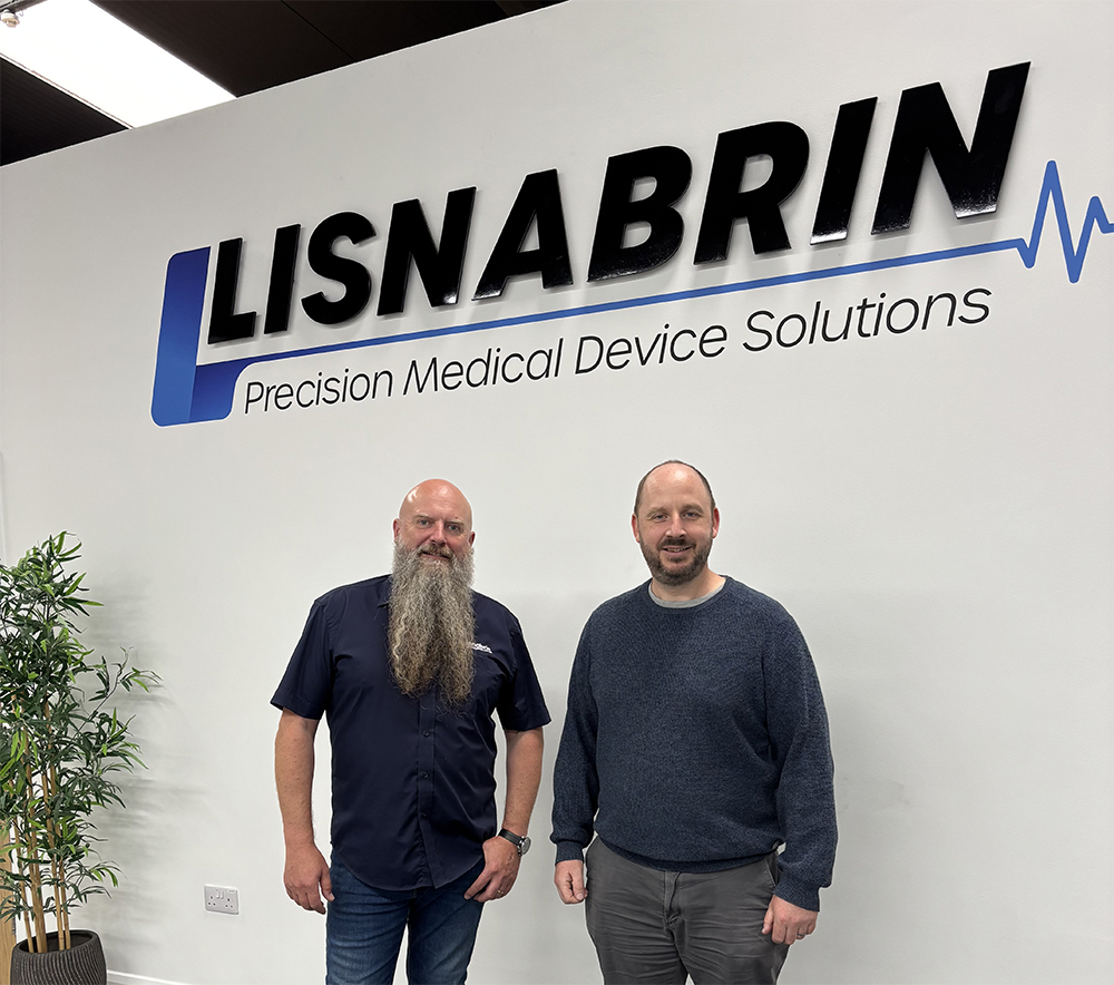 Steve Martin, (left), Managing Director of Lisnabrin and Noel Doherty (right) Engineering Director