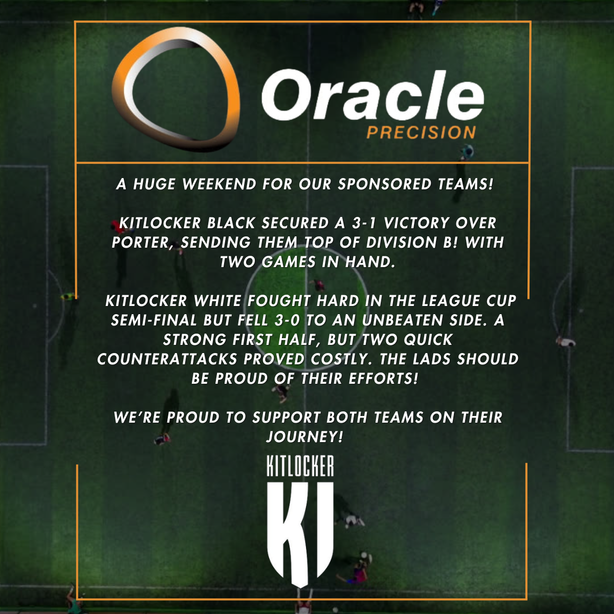 Oracle Precision: A Big Weekend for Our Sponsored Teams