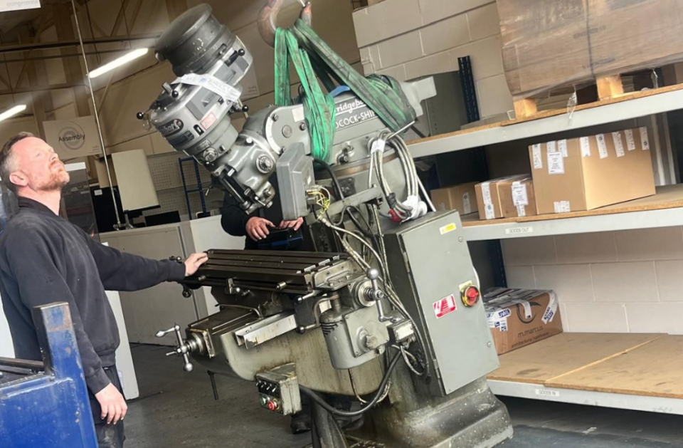 Saying goodbye to our Bridgeport manual milling machine